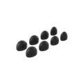 Loop Dream Foam-Silicone Ear Tips - Black (Mixed Sizes)